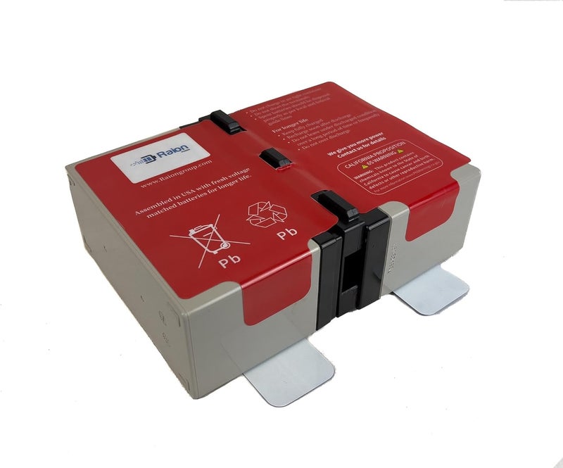 Raion Power بطارية كارتريدج مغلقة من الرصاص الحمضي (SLA/AGM) بجهد 24 فولت وسعة 9Ah - تفريغ عالي - وقت تشغيل ممتد - بديل متوافق لـ APC UPS BR1300G، BR1500G، BX1500G، BX1500M، و SMC1000-2UC - Image 5